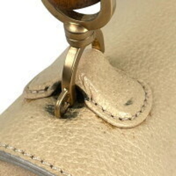Gucci Bamboo Handbag Beige Leather - Picture 5 of 9